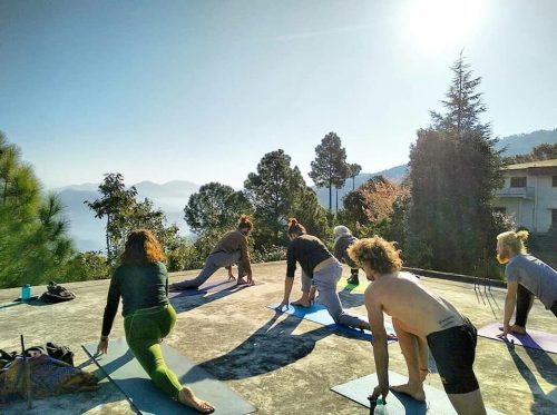 Yoga on Roof